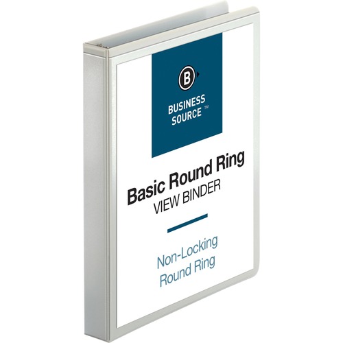 Binder, View, Round, 1", White