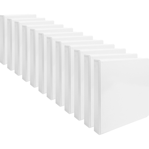 Binder, View, Round, 1", White 12/CT