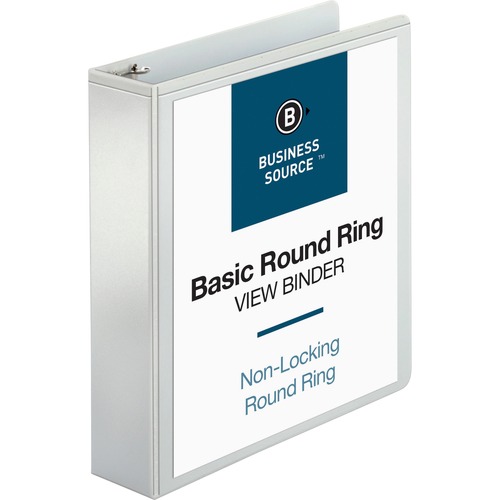 Binder, View, Round, 2", White