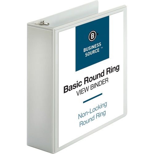 Binder, View, Round, 3", White