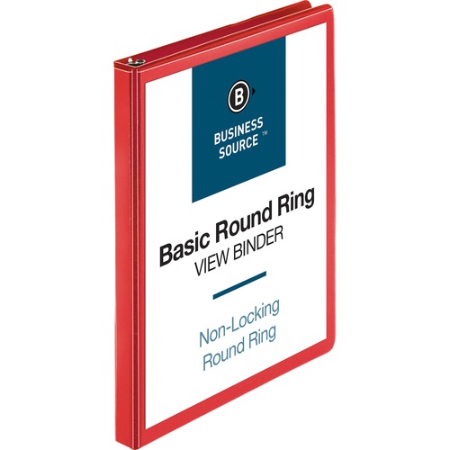 Binder, View, 0.5", Red