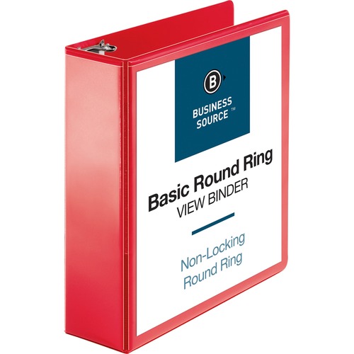 Binder, View, 3", Red