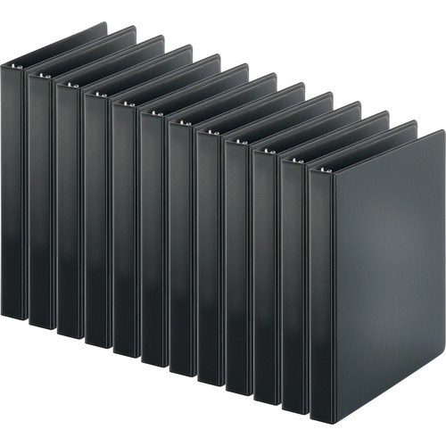 Binder, Economy, Round, 1", Black 12/CT