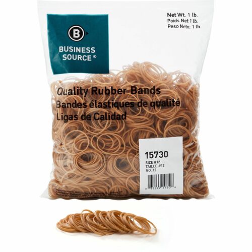 Rubber Bands, Size #12, 1 lb 2500/PK