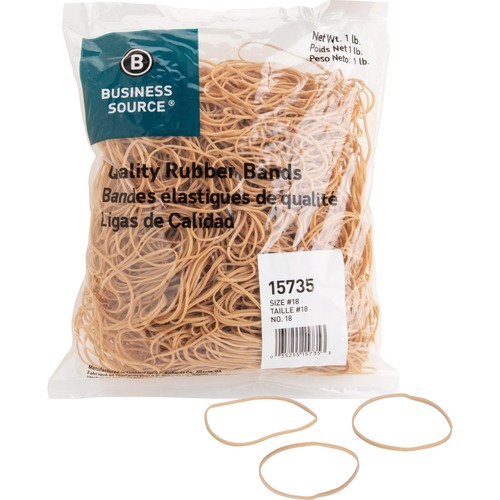 Rubber Bands, Size #18, 1lb 1480/PK