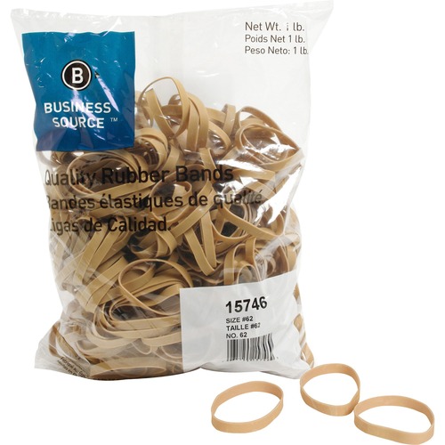 Rubber Bands, Size #62, 1 lb 450/PK