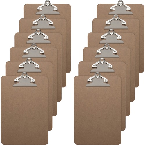 Clipboards, With Standard Metal Clip, 6" x 9", Brown 12/BX