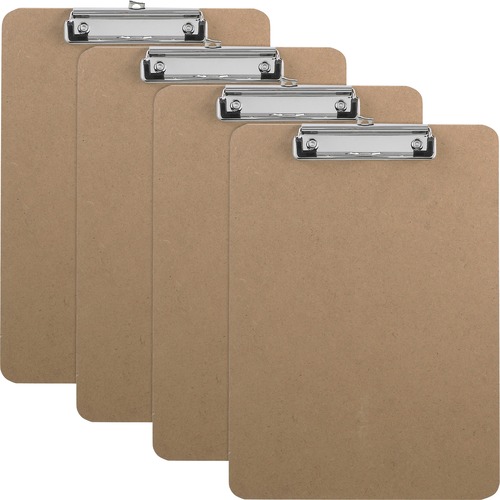 Clipboards, W/ Flat Clip/Rubber Grips, 9" x 12-1/2", BN 6/BX