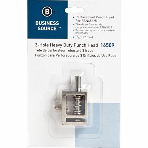 Replacement Punch Head, For 3 Horsepower, 9/32", Silver