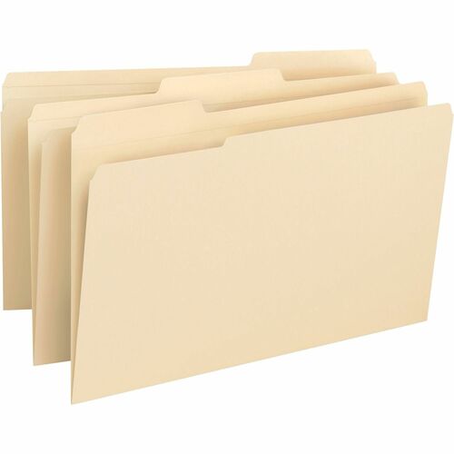 File Folder, Legal, 3/4" Expanded, 14 Point, 1/3", Manila 50/BX