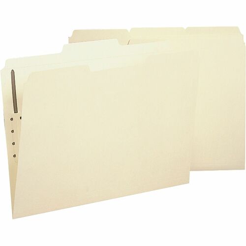 Fastener Folder, With 2-Ply Tab, 1 Fastener, 1/3 Tab, Letter, MA 50/BX