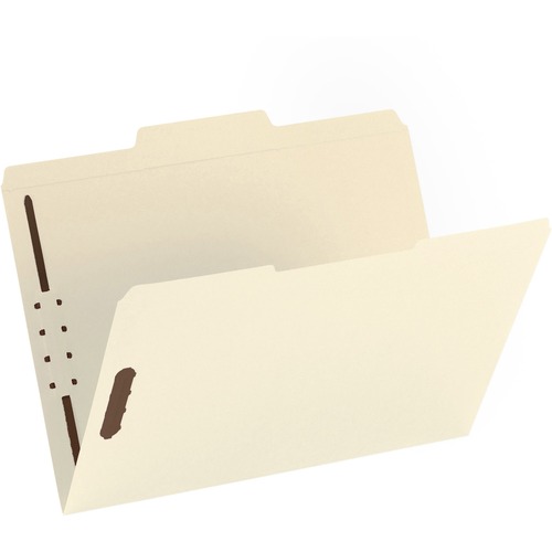 Fastener Folder, With 2-Ply Tab, 2 Fastener, 1/3 Tab, Letter, MA 50/BX