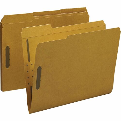 Fastener Folders, With 2-Ply Top 1/3 Cut Tab, Letter, KFT 50/BX