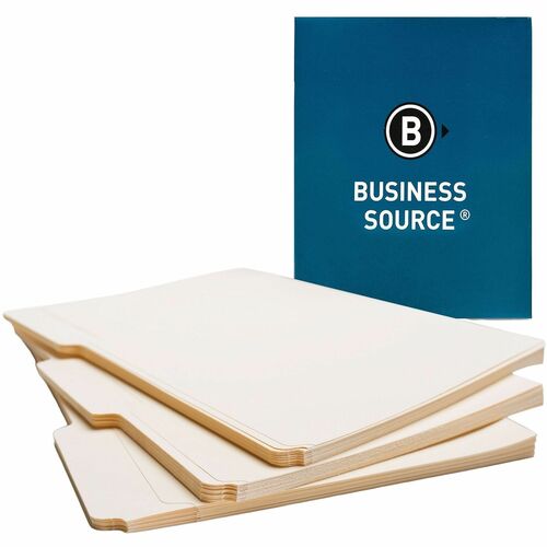 File Folders, 11 Pt., 1/3 Cut Ast Tab, Letter, Manila 100/BX