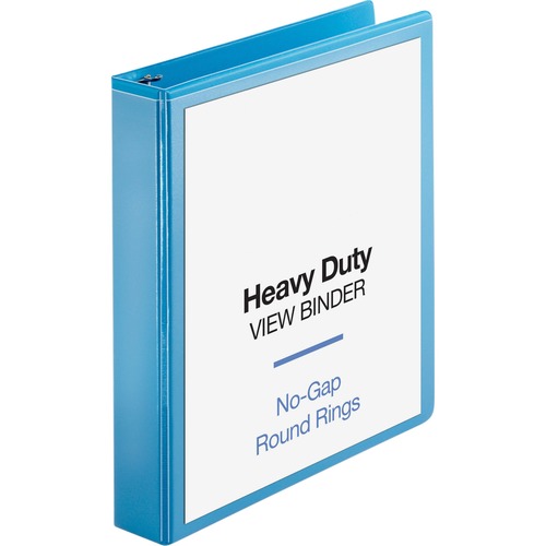View Binder, Round Ring, 1-1/2" Cap, Letter-Size, Light Blue