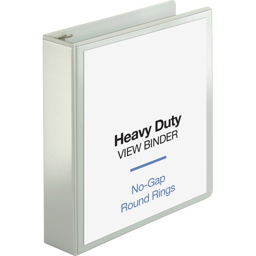 View Binder, Round Ring, 2" Cap, Letter-Size, White