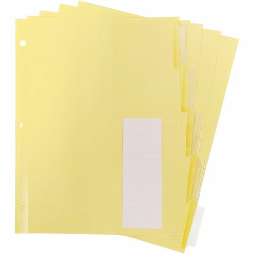 Dividers, Insert, 5-Tab, Clear
