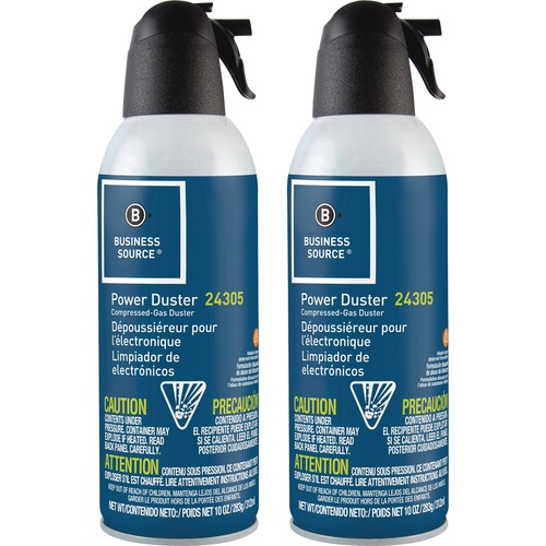 Air Duster Cleaner, Moisture-Free/Ozone Safe, 10 oz 2/PK