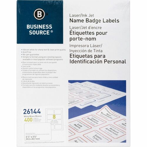 Badge, Adhesive, We 400/PK