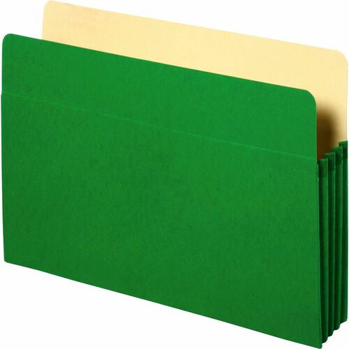 Pocket, File, Letter, 3.5" Expandable, Green