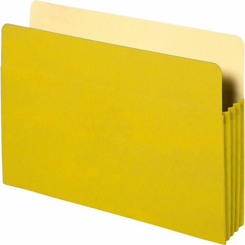 Pocket File Letter 3.5" Expanding Yellow