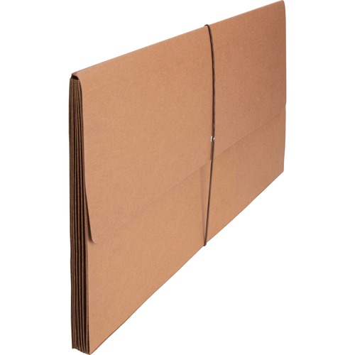 Accordion Wallet, Legal, 5-1/4" Expandable, 15-3/8"x10", Brown