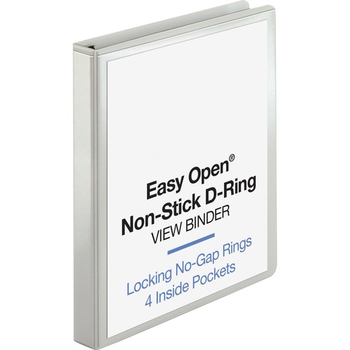 Binder, View, D-Ring, 1", White