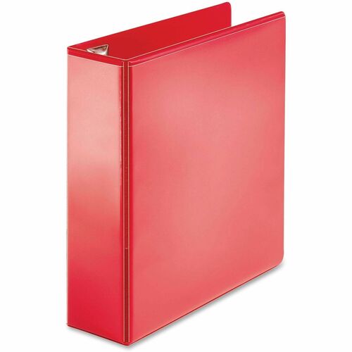 View Binder, D-Ring, 3" Capacity, 8-1/2" x 11", Red