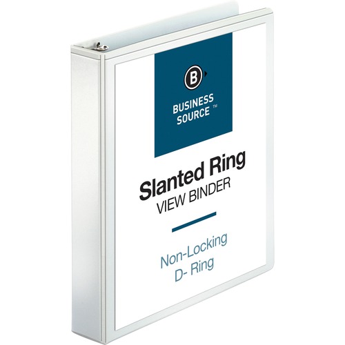 Binder, D-Ring, 1-1/2 Inch, White