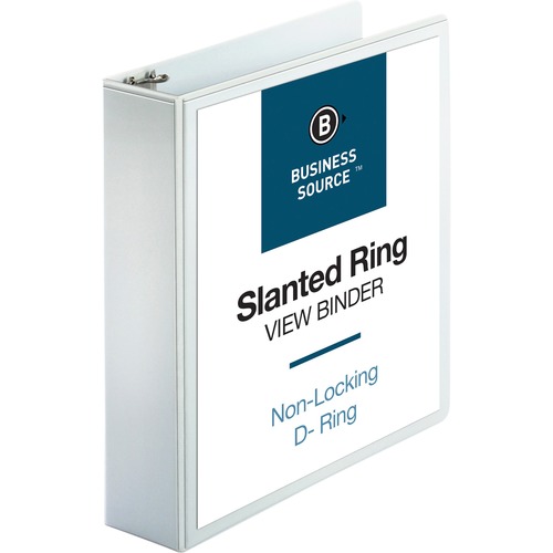 Binder, View, D-Ring, 2", White