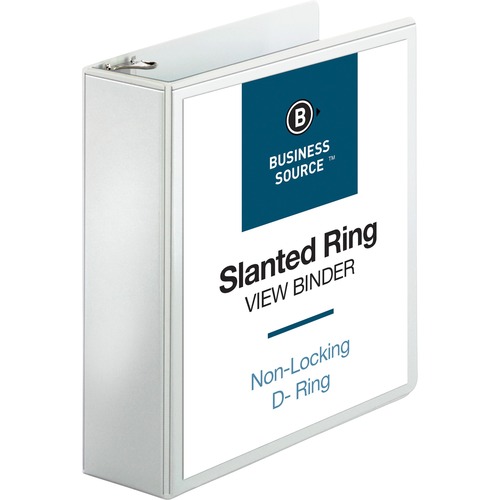 Binder, View, D-Ring, 3", White