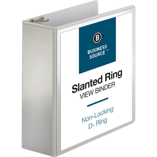 Binder, View, D-Ring, 4", White