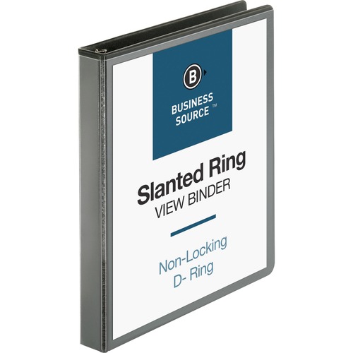 Binder, View, D-Ring, 1", Black