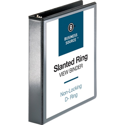Binder, View, D-Ring, 1.5", Black