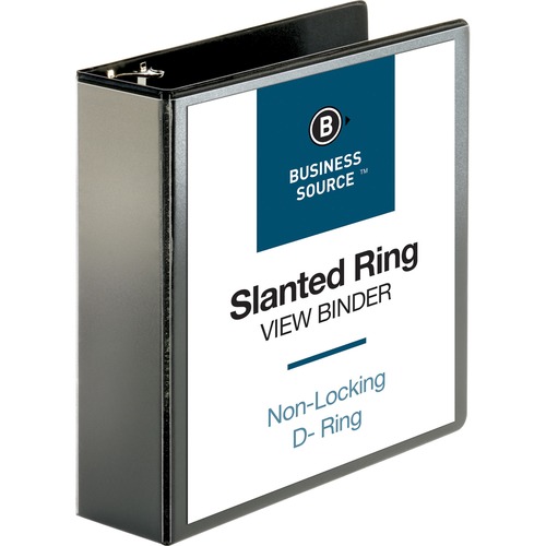Binder, View, D-Ring, 3", Black