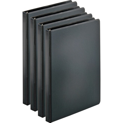 Binder, Economy, Round, 0.5", Black 4/BD