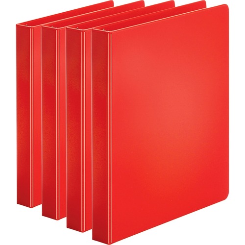 Binder, Economy, Round, 1", Red 4/BD