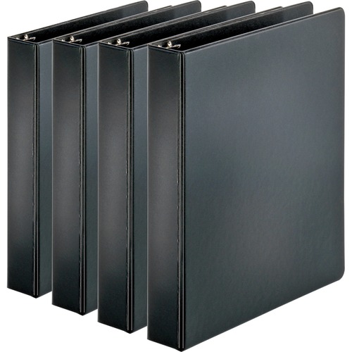 Binder, Economy, Round, 1.5", Black 4/BD