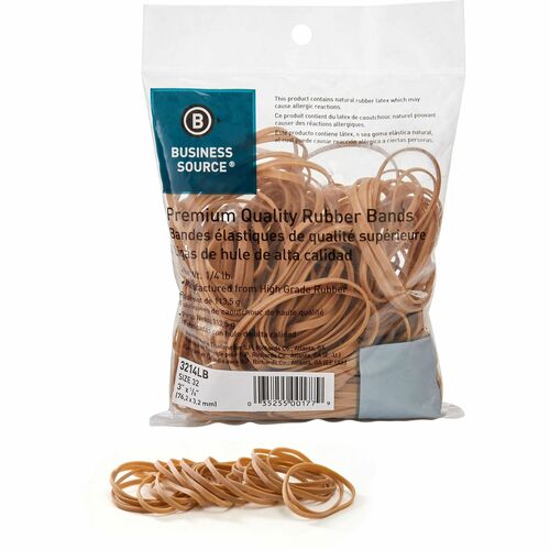 Rubber Bands, 1/4 lb, Size 32, 3" x 1/8", NL 237/PK