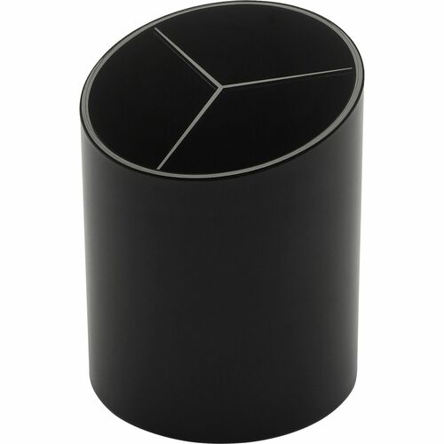 Cup, Pencil/Pen, Three Compartment, Black