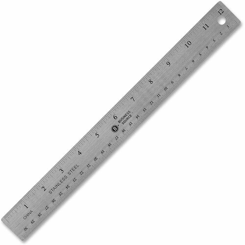 Ruler, Stainless, Nonskid, 12"