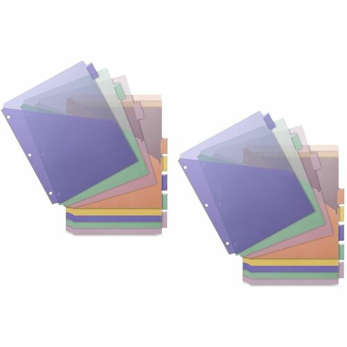 Dividers, Insert, 8 Tab, Double Pocket 4/CT