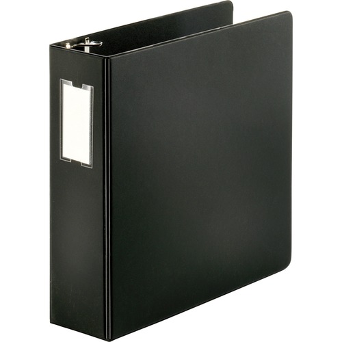 Binder, Label Holder, Slant, 3", Black