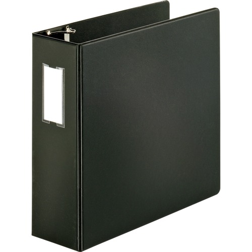 Binder, Label Holder, Slant, 4", Black