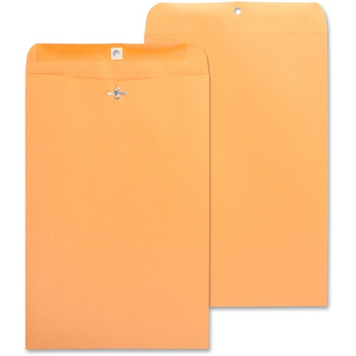 Clasp Envelopes, 28 lb., 10" x 15", Brown Kraft 100/BX