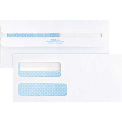 Double Window Envelopes, No. 9, 3-7/8" x 8-7/8", White 500/BX