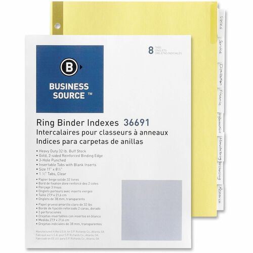 Divider, Insert, 8-Tab, Clear