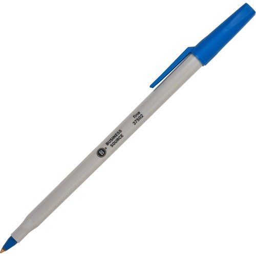 Pen, Ballpoint, Stick, Fine, Blue 12/DZ