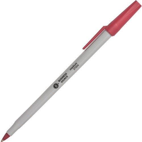 Pen, Ballpoint, Stick, Medium, Red 12/DZ
