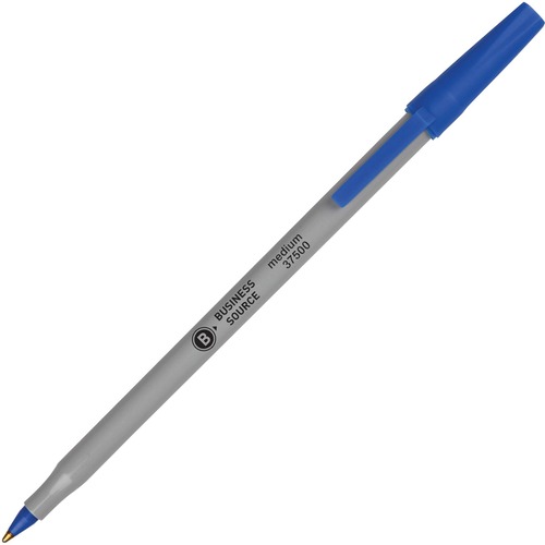 Pen, Ballpoint, Stick, Medium, Blue, 60 Pack 60/BX
